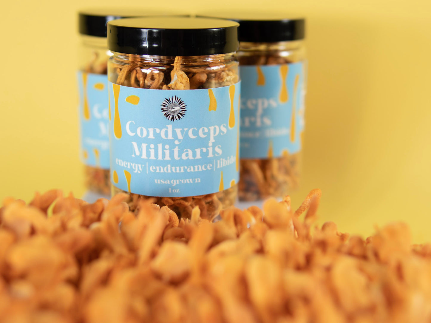 organic usa grown cordyceps militaris whole mushroom fruit supplement